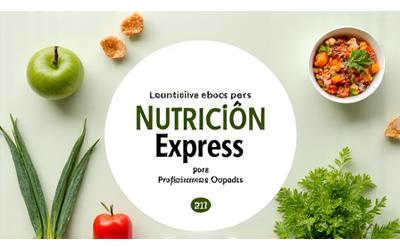 Ebook de nutrición express para profesionales ocupados